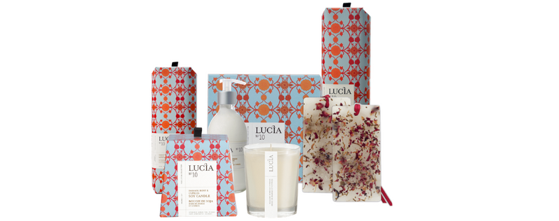Lucia No 10 - Rose de Damas et au Cyprès