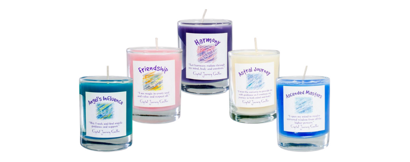 Les Chandelles d'Intention de Crystal Journey