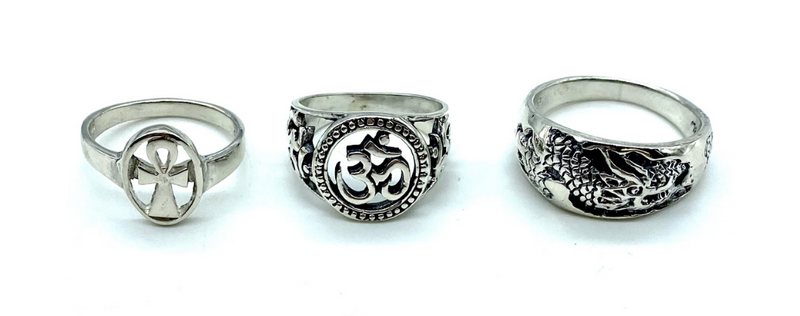 Bagues de Symboles en Argent Sterling