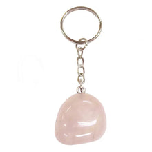 Charger l'image dans la galerie, PORTE-CLÉS PIERRE ROULÉE: QUARTZ ROSE