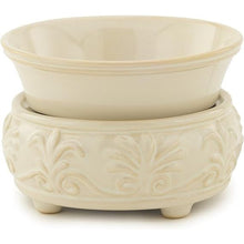 Charger l'image dans la galerie, PLAT À BOUGIE ET CHAUFFE-BOUGIE EN CÉRAMIQUE - GRÈS