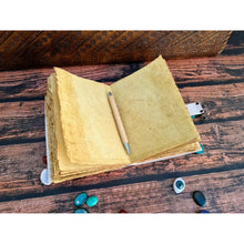 Charger l'image dans la galerie, Journal intime à reliure en cuir vintage avec imprimé Arbre de vie