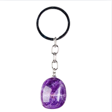 Charger l'image dans la galerie, PORTE-CLÉS PIERRE ROULÉE: AMÉTHYSTE