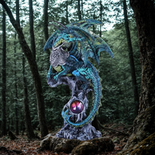Charger l'image dans la galerie, Dragon VERT BLEU avec Diamant