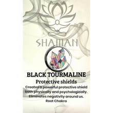 Charger l'image dans la galerie, Tourmaline Noir Forme Variée sur Chaine