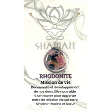 Charger l'image dans la galerie, Rhodonite  Forme Variée  sur Chaine