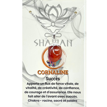 Charger l'image dans la galerie, Cornaline Forme Variée sur Chaine