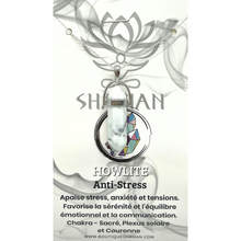 Charger l'image dans la galerie, Howlite Double Pointe sur Chaine