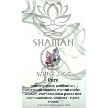 Charger l'image dans la galerie, Jade Blanc Coeur sur Chaine