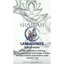 Charger l'image dans la galerie, Labradorite Grise Double Pointe sur Chaine