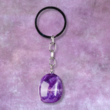 Charger l'image dans la galerie, PORTE-CLÉS PIERRE ROULÉE: AMÉTHYSTE