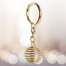 Charger l'image dans la galerie, PORTE-CLÉS À RESSORT POUR PIERRE DE 1 POUCE: Or