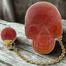Charger l'image dans la galerie, PENDULE PIERRE POLIE-CORNALINE CRANE