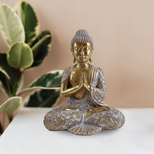 Charger l'image dans la galerie, Statue de Bouddha en prière dorée 8"x5"x10"