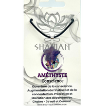 Charger l'image dans la galerie, Améthyste Étoile sur Cordelette