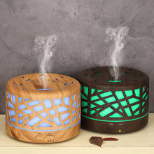 Charger l'image dans la galerie, Diffuseur domestique 5 en 1 à ultrasons Designer 700 ml, Bois foncé