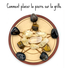 Charger l'image dans la galerie, Grille de Cristal sur plaque de Bois, Protection