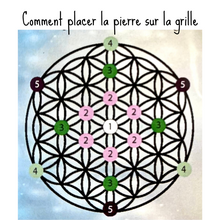 Charger l'image dans la galerie, Grille de Cristal sur plaque de Bois, Amour