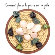 Charger l'image dans la galerie, Grille de Cristal sur plaque de Bois, Amour