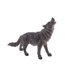 Charger l'image dans la galerie, Grande figurine de loup hurlant