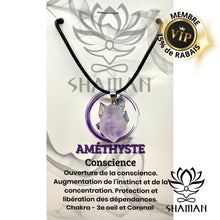 Charger l'image dans la galerie, Améthyste Élestial Sur Cordelette Pendentifs Shaman