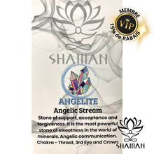 Charger l'image dans la galerie, Angélite Double Pointe Sur Chaine Pendentifs Shaman