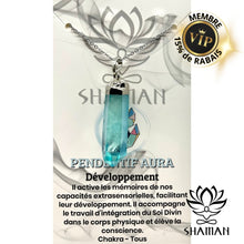 Charger l'image dans la galerie, Aqua Aura Sur Chaine Pendentifs Shaman