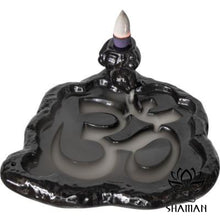 Charger l'image dans la galerie, Encensoir Céramique Backflow Om Noir
