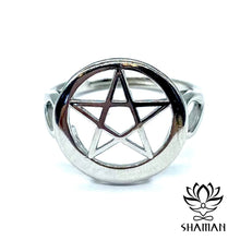 Charger l'image dans la galerie, Bague Pentacle Ajustable Bague