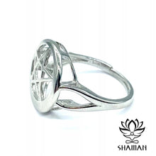 Charger l'image dans la galerie, Bague Pentacle Ajustable Bague