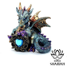 Charger l'image dans la galerie, Bébé Dragon Aqua Avec Cristal