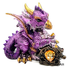 Charger l'image dans la galerie, Bébé Dragonavec Cristal Mauve Dragon