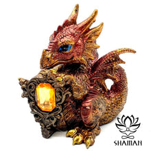 Charger l'image dans la galerie, Bébé Dragonavec Cristal Orange Dragon