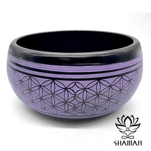 Charger l'image dans la galerie, Bol Chantant Fleur De Vie 8 Poupre