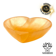Charger l'image dans la galerie, Bol En Coeur Sélénite Orange Pierres Et Cristaux