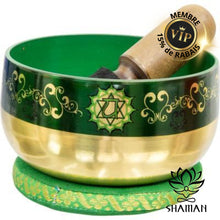 Charger l'image dans la galerie, Bols Chantants Chakras Cur/vert Bol Chantant