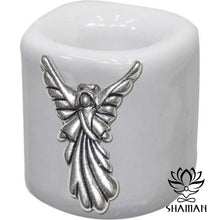 Charger l'image dans la galerie, Bougeoirs Ornement Pour Mini Chandelles Rituel Ange/blanc Bougeoir