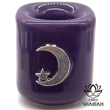 Charger l'image dans la galerie, Bougeoirs Ornement Pour Mini Chandelles Rituel Lune Bougeoir