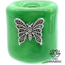 Charger l'image dans la galerie, Bougeoirs Ornement Pour Mini Chandelles Rituel Papillon/vert Bougeoir