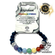 Charger l'image dans la galerie, Bracelet Chakra Avec Pierre De Lave Bracelets