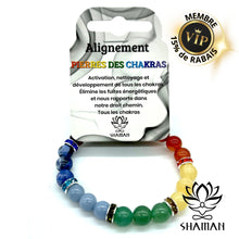 Charger l'image dans la galerie, Bracelet Chakra Avec Rondelles Despacements Brillantes Bracelets