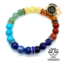 Charger l'image dans la galerie, Bracelet Chakra Avec Rondelles Despacements Brillantes Bracelets