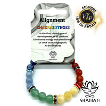 Charger l'image dans la galerie, Bracelet Chakra Avec Rondelles Despacements Brillantes Bracelets