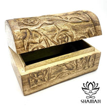 Charger l'image dans la galerie, Coffre Aux Trésors En Bois-Corbeau Coffret