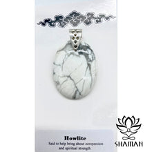 Charger l'image dans la galerie, Howlite 2 5 Cm L X 4 H Pendentif Pierre