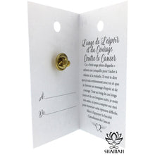 Charger l'image dans la galerie, Lange De Lespoir Et Du Courage Contre Le Cancer Épinglette