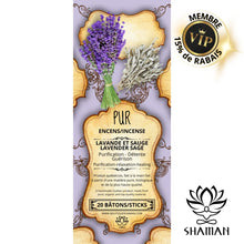 Charger l'image dans la galerie, Lavande Et Sauge / Lavender Sage Encens Pur Shaman