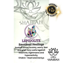 Charger l'image dans la galerie, Lépidolite Coeur Sur Chaine Pendentif Pierre