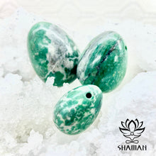 Charger l'image dans la galerie, Les Oeufs Yoni - (Set 3) En Jade Vert Riche Oeuf