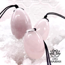 Charger l'image dans la galerie, Les Oeufs Yoni - (Set 3) En Quartz Rose Oeuf